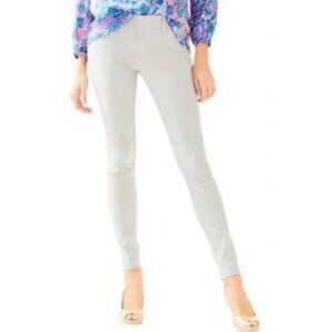 Lilly Pulitzer Chantal Stetch Dinner Pant - Grey Size 6 NWT